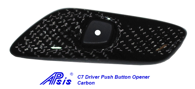 14-UP C7 Corvette Stingray, Carbon Fiber Driver Push Button Opener